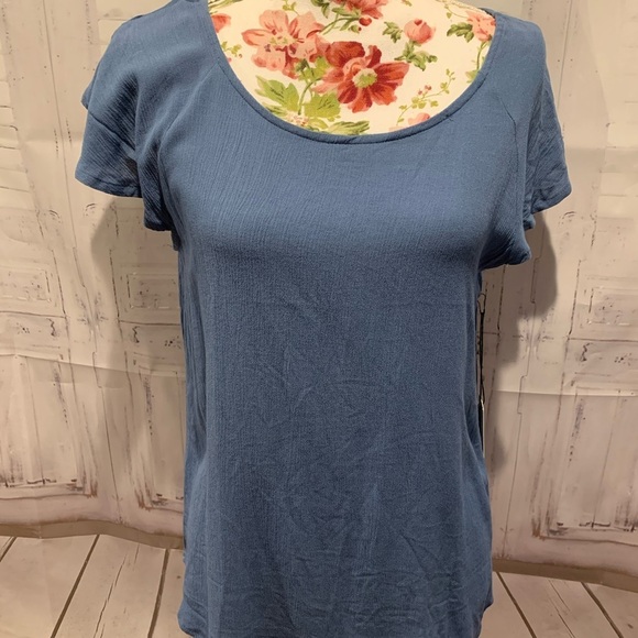 >>FREE<< Cross back light Blue Blouse  *115.1 - Picture 9 of 11